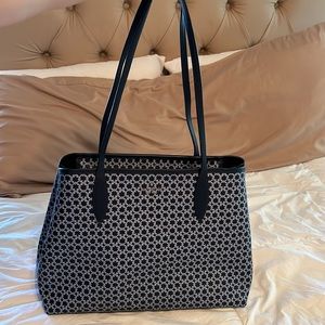 KATE SPADE - Navy Leather Work Tote